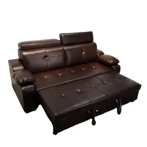 Hochwertige verstellbare Leder Sperma Bett Klapp kommen Sofa Set Designs modern für Wohnzimmer möbel