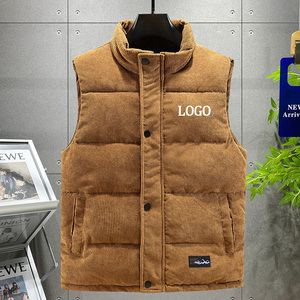 Chaleco de Pana Grueso y Cálido para Hombre, Sin Mangas, Estilo Casual de Otoño, Chaleco de Moda para Uso Diario, Precio de Fábrica - Product Image 1