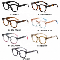 Montures de lunettes optiques en acétate TR90 unisexes, légères et durables, fournisseur en gros, logo personnalisé, service OEM