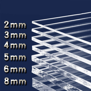 4x8 ft Transparent Clear <strong>Plastic</strong> <strong>Sheet</strong> Acrylic Board Organic Glass Polymethyl Methacrylate 3mm 8mm <strong>Thickness</strong> Acrylic <strong>Sheet</strong> - Product Image 2
