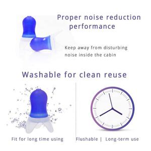 Bouchons <span class=keywords><strong>d</strong></span>'<span class=keywords><strong>oreille</strong></span> de vol pour la pression <span class=keywords><strong>d</strong></span>'air Prévenir la douleur à l'<span class=keywords><strong>oreille</strong></span> Réduire le bruit Bourgeons en silicone souple réutilisables Essentiels de voyage en avion - Product Image 5