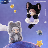 Série de jouets en peluche MO-Cat Planet-Star Wished, figurines de collection en PVC, boîte surprise unisexe, cadeau surprise