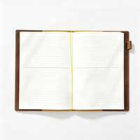 B5 Notizbuch aus Crazy-Horse-Leder mit 88 Blatt Nachfüllpapier, Blanko oder Liniert, 3 Farben, Individuell Anpassbar, Großhandel Journal