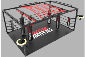 EVB <span class=keywords><strong>Cage</strong></span> carrée professionnelle portable autoportante en acier inoxydable 4x6 Mini ring de boxe pour le kickboxing - Product Image 2