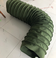 Tissu en PVC enduit de silicone, circulaire et carré, rétractable et flexible, pour conduits d'aération, triple protection, fabriqué par le fabricant