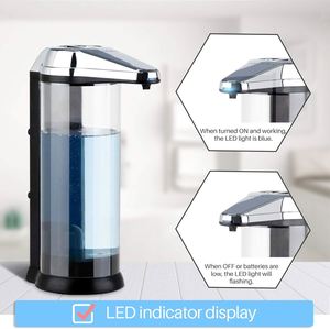 Distributeur de savon liquide automatique sans contact de 17 oz, fonctionne sur piles, outil de nettoyage intelligent pour la maison - Product Image 2