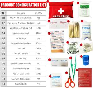 El mejor <span class=keywords><strong>precio</strong></span>, equipo médico rojo, Mini <span class=keywords><strong>botiquín</strong></span> <span class=keywords><strong>de</strong></span> primeros auxilios, <span class=keywords><strong>botiquín</strong></span> <span class=keywords><strong>de</strong></span> primeros auxilios o bolsa <span class=keywords><strong>de</strong></span> primeros auxilios con kit <span class=keywords><strong>de</strong></span> supervivencia <span class=keywords><strong>de</strong></span> emergencia para senderismo - Product Image 4