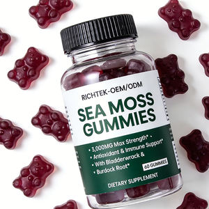 GMP Quality Factory Alta calidad Diseño libre Vitaminas y minerales esenciales Vegan Friendly Sea Moss Gummy - Product Image 4