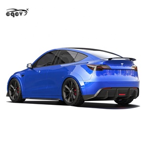 Good Fitment Wide Body Kit for Tesla <strong>Model</strong> Y ZEUS Style Front Lip Side Skirts Rear <strong>Diffuser</strong> and Wing Spoiler for <strong>Model</strong> Y - Product Image 3