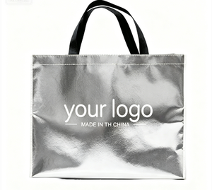 ถุงผ้าช้อปปิ้งสีทองสวยงาม ใช้ซ้ำได้ - Product Image 2