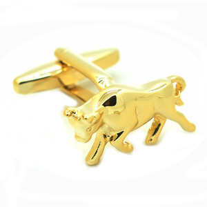 Atacado Abotoaduras Banhadas a Ouro com Design de Touro e Urso, Personalizadas, Acessório de Moda Masculino para Terno e Camisa, Joia Moderna para Casamento e Smoking - Product Image 4