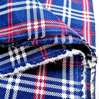 Baumwoll stoff kariertes Garn Flanell Plaid Stoff Lieferanten