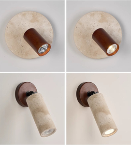 Giá bán buôn rất nhiều phong cách vòng Trăng Đá nhìn LED hiện đại travertine Đèn tường - Product Image 3