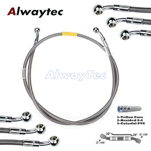 <span class=keywords><strong>Tubo</strong></span> Flessibile Universale AN3 M10 per Freni <span class=keywords><strong>Moto</strong></span> e Auto, Linea Idraulica in Acciaio Intrecciato per Freni e Frizione - Product Image 3