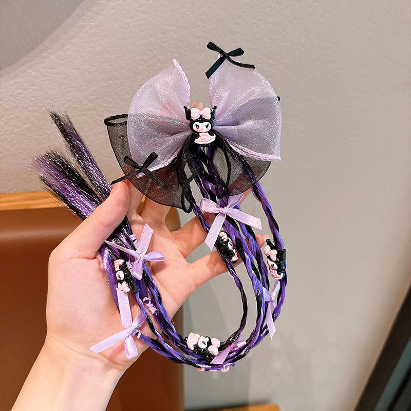 2ผมถัก Kuromi สีดำ