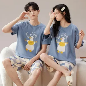 Conjuntos <span class=keywords><strong>de</strong></span> pijamas <span class=keywords><strong>de</strong></span> verano <span class=keywords><strong>para</strong></span> mujeres y hombres, camisetas <span class=keywords><strong>de</strong></span> manga corta + pantalones cortos, trajes <span class=keywords><strong>de</strong></span> 2 piezas, ropa <span class=keywords><strong>de</strong></span> dormir con dibujos animados, ropa informal <span class=keywords><strong>para</strong></span> parejas, ropa <span class=keywords><strong>para</strong></span> el hogar - Product Image 5