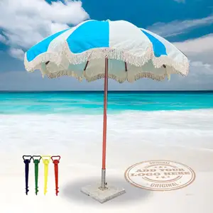 Puntare sulla personalizzazione pieghevole frangia ombrellone con stampa Logo