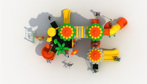 Eibele Terrain de jeu extérieur coloré personnalisé à <span class=keywords><strong>prix</strong></span> réduit Jouets pour enfants Playhouse Terrain de jeu extérieur Équipement pour garderie - Product Image 3