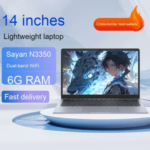 Nuevo portátil J4025 de 14 pulgadas, ligero, Intel IPS, 8GB + 6GB, inglés, oficina de negocios, uso para estudiantes, Intel Celeron transfronterizo - Product Image 1