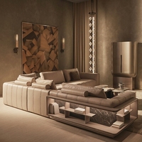 Neues Design L-Form Eck ablage Sofa Couch Luxus Wohnzimmer Sofa Möbel Moderne modulare Leder Schnitts ofa Set