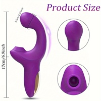 Puissant Vibromasseur à Succion Clitoridienne pour Femme, Stimulateur Clitoridien Torsadé à Doigt, Jouets Sexuels pour Femmes Adultes