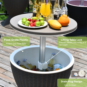 Ngoài trời Bar Cooler Tất cả thời tiết kháng 8-giờ làm mát bia đá và rượu vang mát cho vườn Patio bên, bãi biển - Product Image 3