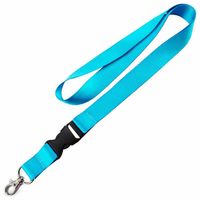 Longe en polyester écologique personnalisée ZP-Promotionnel avec boucle détachable d'impression de logo pour porte-badge d'exposition