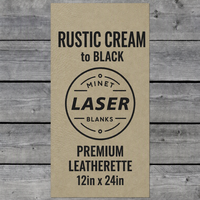 Feuilles de similicuir rustique crème gravables au laser 12x24 pouces, faux cuir ivoire, gravure au laser pour un résultat noir, supports vierges pour cadeaux de mariage