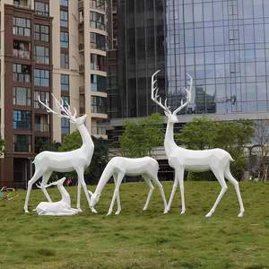 <span class=keywords><strong>รูป</strong></span><span class=keywords><strong>ปั้น</strong></span><span class=keywords><strong>กวาง</strong></span>เรขาคณิตศิลปะสมัยใหม่ขนาดเท่าของตก<span class=keywords><strong>แต่ง</strong></span>ภูมิทัศน์ในเมืองทำจากไฟเบอร์กลาสวาดด้วยมือ - Product Image 2