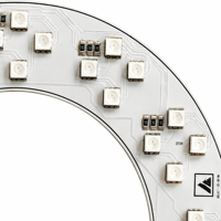 Circuit imprimé LED RGB personnalisé en forme d'anneau, multicolore, pour éclairage annulaire de selfie et lampe décorative de scène