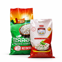 Sac d'Emballage de Riz Personnalisé en Gros, 20kg 25kg 30kg 50kg, Sac Tissé en PP Plastique BOPP Laminé avec Logo pour Riz