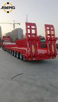 Semirremolque de Plataforma Baja de 3 Ejes y 50 Toneladas de Alta Calidad para Transporte de Contenedores y Bobinas de Acero