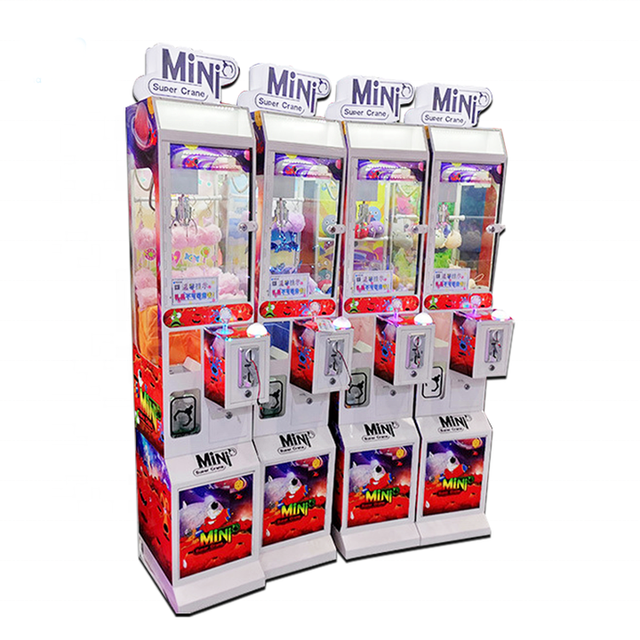 Banana Land Mini Super Crane Claw Machine Vertical Coin Operated Small Capsule Toy Grabber Arcade Gift Vending Game Machine