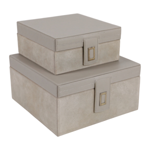 Scatole Decorative in Camoscio con Coperchio per Gioielli e Oggetti Preziosi, Elegante Organizzatore per Arredamento Casa e Accessorio per Tavolino da Caffè - Product Image 2