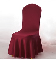 Housses de chaise élastiques en polyester et spandex jacquard brodé SPR blanc/rouge/bleu/vert/violet pour mariage, banquet, hôtel, réunion