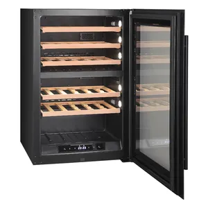 Wine Refrigerator Wine Cooler Classical Chinese Party Supplier Wine Cabinet Red Electric Electronic Temperature Nevera De Vinos