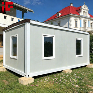 थोक कम लागत वाले पोर्टेबल गैटहाउस 20 फीट प्रीफैब्रिकेटेड स्टोरेज शेड मॉड्यूलर चल शेड कंटेनर हाउस - Product Image 4