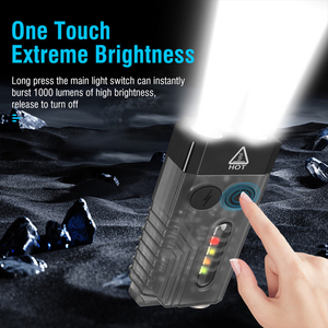 Đa Chức Năng Mỗi Ngày Mang Theo Đèn Pin Torch Loại C Có Thể Sạc Lại Ipx4 Không Thấm Nước LED Keychain Đèn - Product Image 3