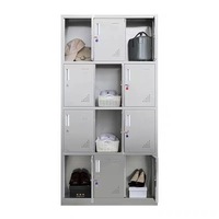 Armoire casier en acier inoxydable, matériau 201/304, armoire de rangement multi-portes pour vestiaire du personnel, salle de sport, école, hôpital
