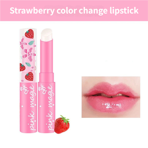 Stick Idratante per Labbra al Gusto di <span class=keywords><strong>Fragola</strong></span>, Etichetta Privata, Tubetti di Olio Lucido Cambia Colore, Stile Coreano, Anti-Secchezza per Ragazze - Product Image 2