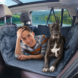 Housse de siège arrière de voiture pour animaux de compagnie, imperméable, antidérapante, tapis de siège rectangulaire pour chien, protection du siège arrière - Product Image 1