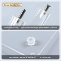 Transparent multicouche rond carré acrylique gâteau support fête Dessert présentoir pour Cupcakes et gâteau décoration fournitures tour