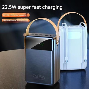 2025 New Mobile Power Bank 80000mah Power Banks Usb Chargers Mobile Power Supply 80000mah Portable Wholesale Phone Powerbank - Product Image 4