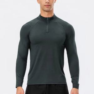 Sports <b>Tight</b> Elastic Sweating Quick Drying Long Sleeved Shirt Compression Keep <b>Warm</b> Fitness Men's T Shirt - Product Image 5