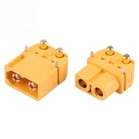 Adaptateur AMASS XT60PW, connecteur de puissance mâle/femelle XT60 en laiton doré, type banane, pour accessoires RC