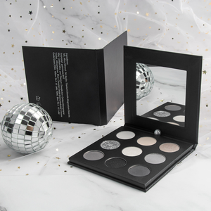 Palet Eyeshadow Hitam Smokey 9 Warna Hitam Perak Abu-abu Putih Palet Riasan Eyeshadow Goth - Product Image 2