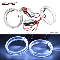 Nouveau phare décoratif EURS 2,5 pouces à LED cristal, lentille bicolore, 3,0 pouces, à ouverture unique, pour feux de brouillard et yeux de démon