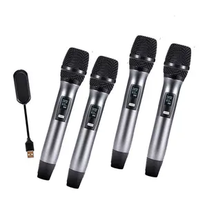 Professional 4 Channels Uhf Wireless Microphone With CE Certificate For Teachers With Great Price