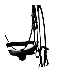 Horse Bridle with Crystal Browband Padded English Headstall Leather Handmade Durable <b>Equestrian</b> Riding Tack Professional - Product Image 6
