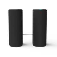 Subwoofer Inalámbrico RGB para Juegos de 5W con Entrada de Audio USB 5.3, Bajos Profundos, Iluminación Compacta, Sincronización con Música/Juegos